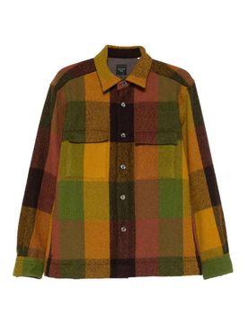 Xacus Overshirt in lana a quadri