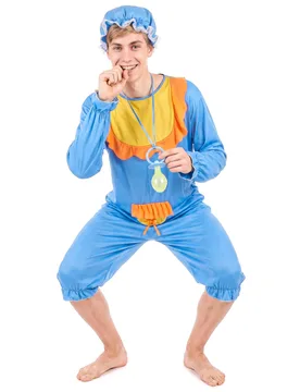 Lustiges Babykostüm für Herren blau-orange - male - KARNEVAL-MEGASTORE - FashionsVida