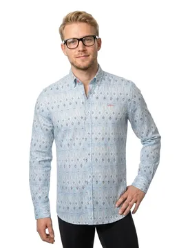 Camicia A Maniche Lunghe 26bn563 Soft Sky M