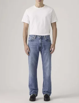 Jeans Levi's 555 relaxed-fit dal lavaggio chiaro in misto cotone - Levis - FashionsVida