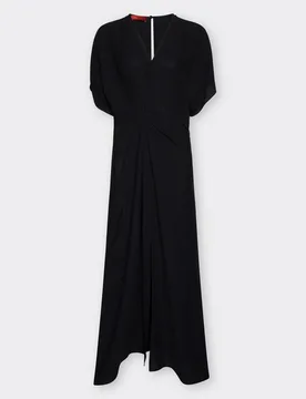 ELENA MIRO abito con drappeggio donna nero - Elena Mirò - FashionsVida