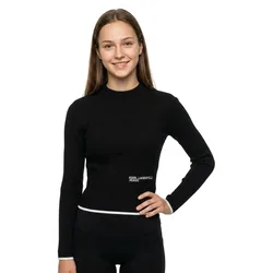 Karl Jeans Maglione A Collo Alto Mock Black M