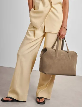 Faux Leather Weekend Bag Taupe female - Katie Loxton - FashionsVida
