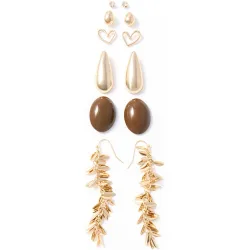 Sfera - Set 6 pendientes hojas