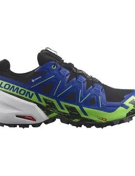 Scarpe Da Trail Running Spikecross 6 Gore-tex® Black / Surf The Web / Green Gecko EU 44 - Salomon - FashionsVida