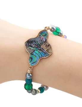 Natural Abalone Shell Cross Bracelet Elegant Sweet Wrist Accessories Adjustable Bead Chain Fashion Statement Jewelry Gift - Aliexpress - FashionsVida