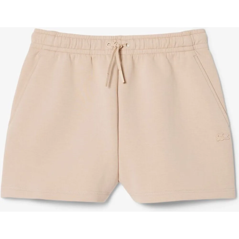 Pantalón de mujer corto de punto de doble cara - Lacoste - FashionsVida