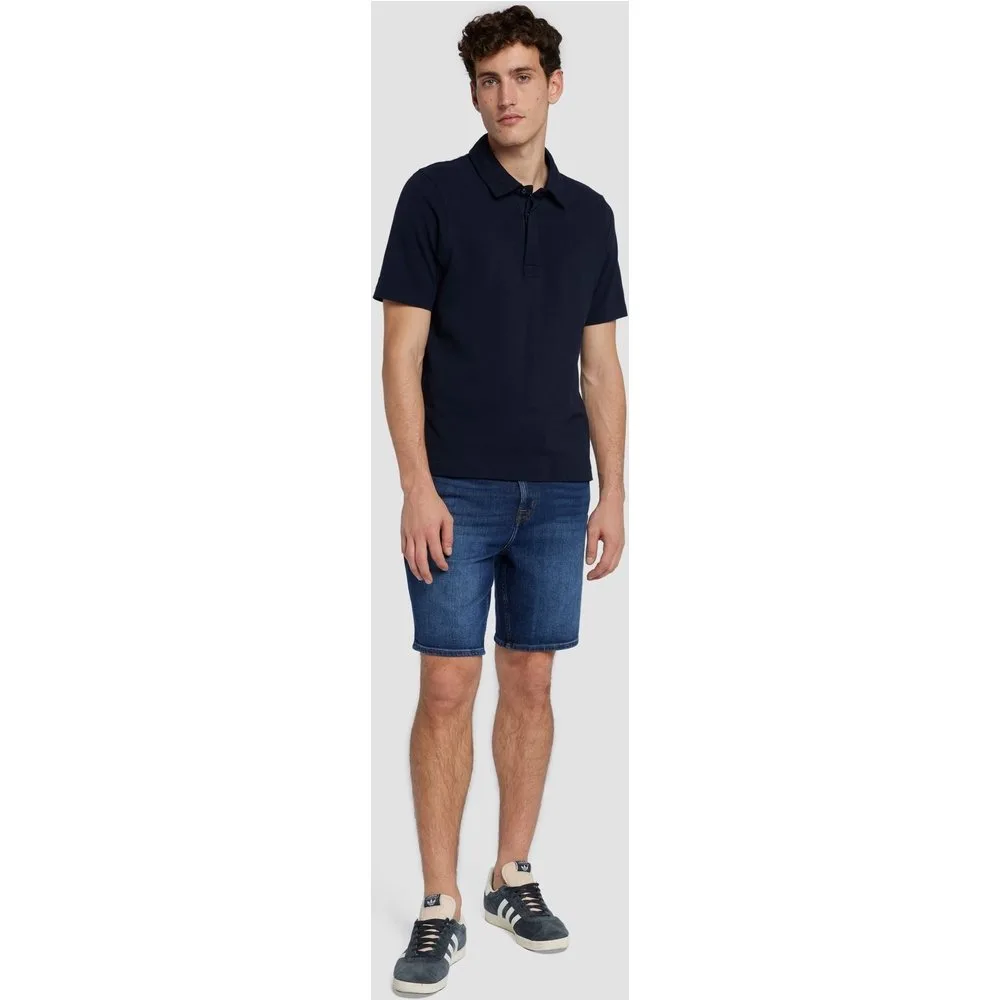 Pantalón corto vaquero de hombre liso - 7 For All Mankind - FashionsVida
