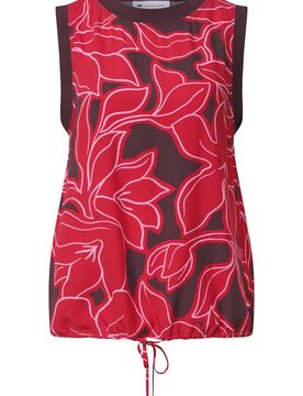 Blousetop w tape detail AOP female