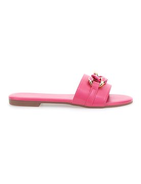Ciabatte Flat Rosa Con Catena 3396 39