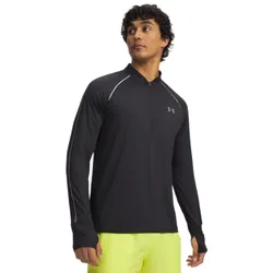 Felpa Con Mezza Zip Velociti Black / Reflective M