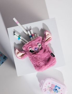 Astuccio di peluche Stitch - rosa
