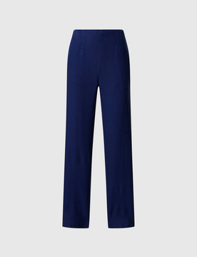 Pantalone in lino donna blu