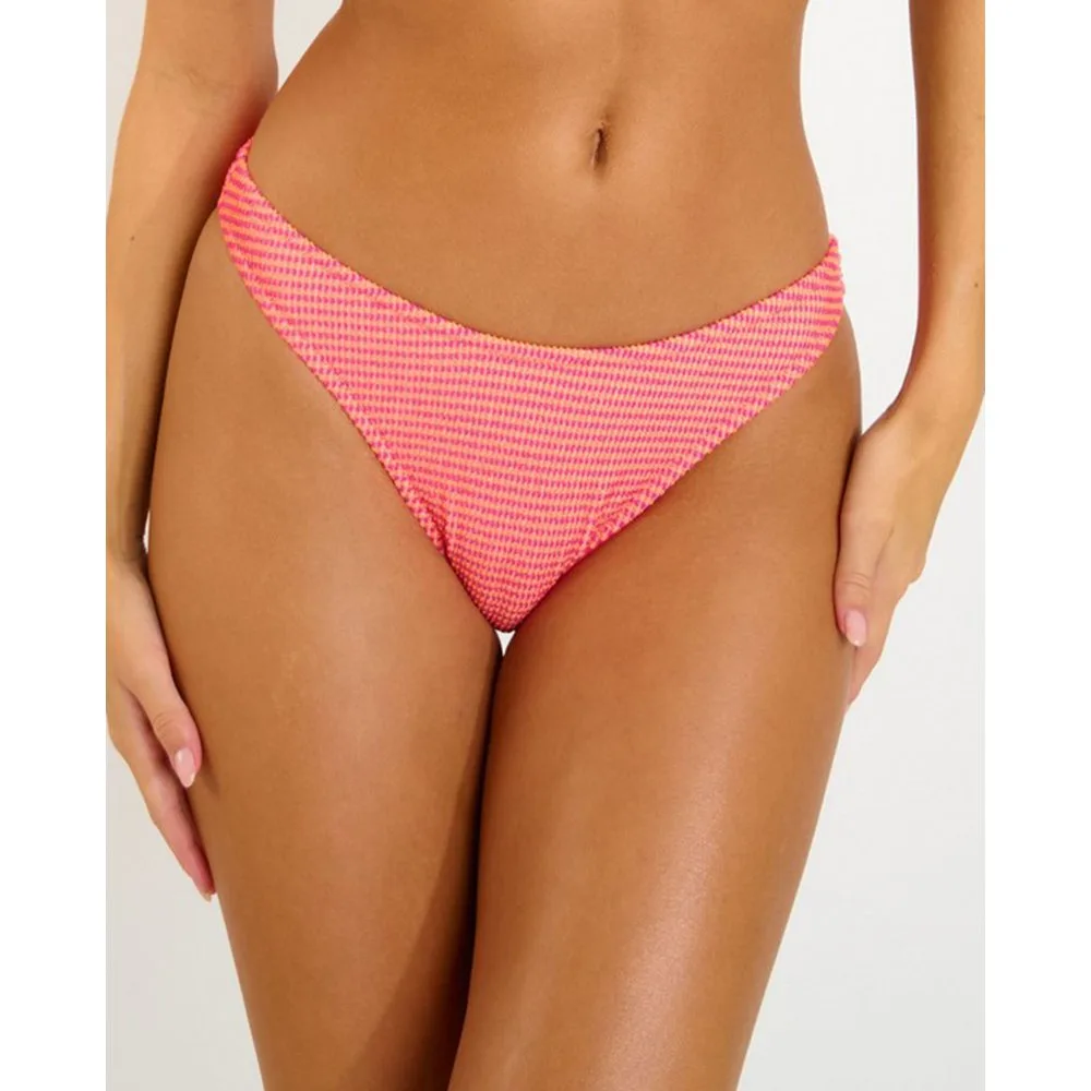 Braga de bikini beachpop de corte escotado y tejido texturizado - banana moon - FashionsVida