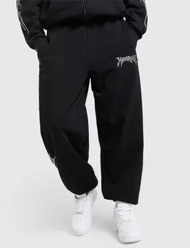 Womens Pantaloni della tuta Oversize Quartz Diamante - Nero, nero nero Donna taglia XL - Hoodrich - FashionsVida