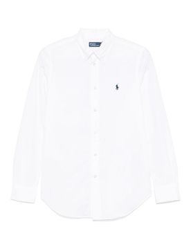 Camicia con ricamo polo pony