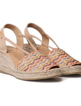Pons Sandales Compensées En Sparte Sara-rs Earth Brown EU 37