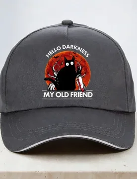 Pew Pew Madafaka Cat Baseball cap hello darkness my old friend cat man women adjustable trucker hats - Aliexpress - FashionsVida