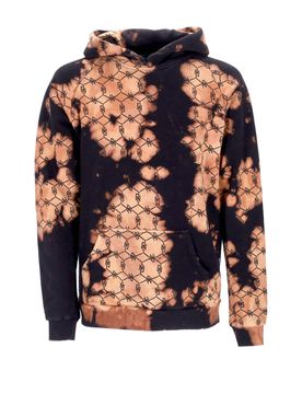 Felpa Cappuccio Uomo Tye Dye Monogram Hoodie Black
