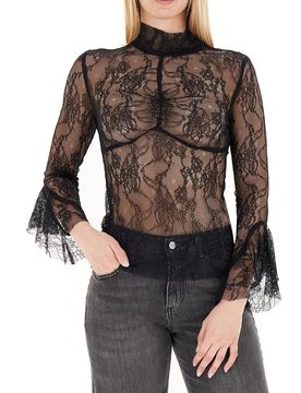 RINASCIMENTO Blusa in pizzo NERO M