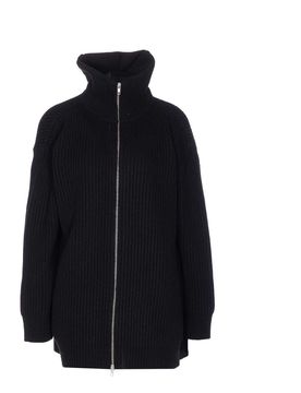 Abito cardigan in maglia a coste