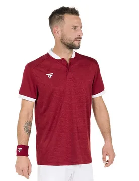 Team Mesh Short Sleeve Polo Cardinal XS - Tecnifibre - FashionsVida