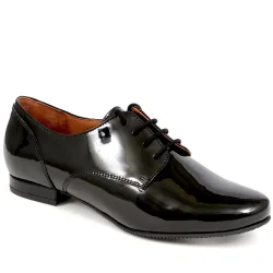 Womens Tanaya Leather Derby Shoes - Black - Size Uk 5