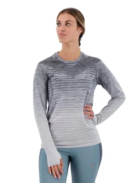 Maglietta A Maniche Lunghe Seamless Carrier Grey / Glacier Grey L