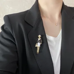 Exquisite Sophisticated Beauty Brooch Unique Temperament Brooch Chest Flower High-end Clothing Retro Accessories