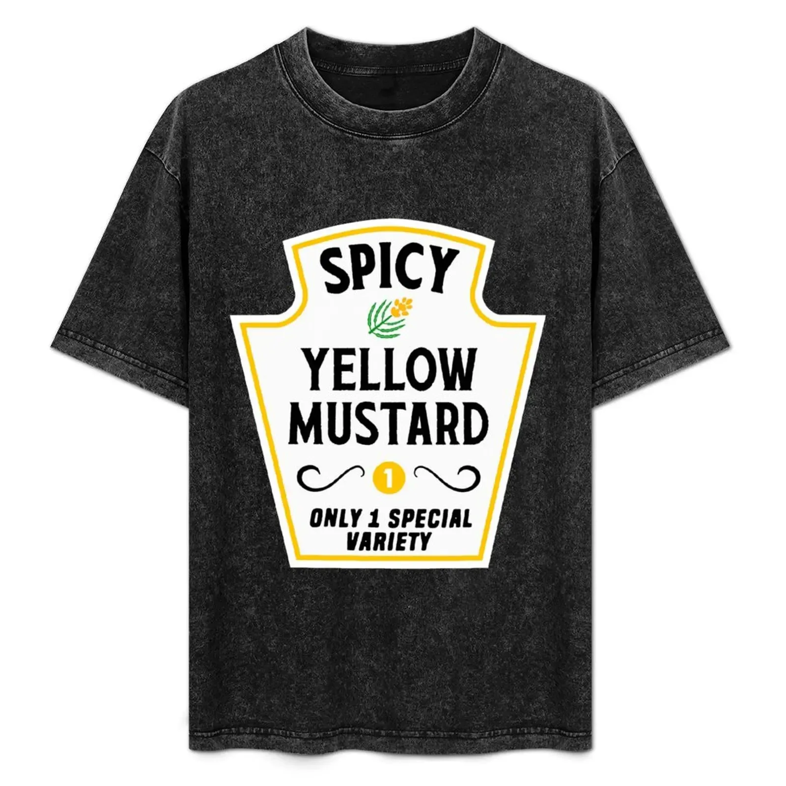 Spicy Yellow Mustard T-Shirt Basic Breathable Solid Color T-Shirt - Aliexpress - FashionsVida