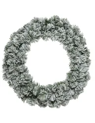 Adventskranz schneebedeckt gürn-weiß 50 cm