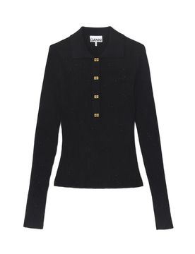 GANNI T-shirt e Polo Black