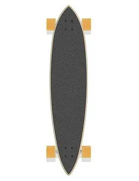 Longboard Lead Pintail 40´´ Grey / Yellow 9.6 Pouces unisex