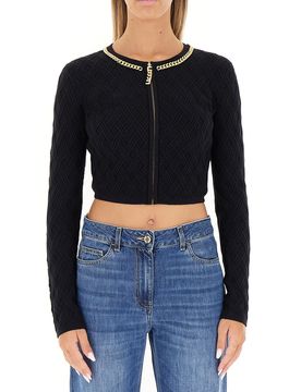 Cardigan cropped NERO 44
