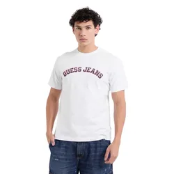 Jeans Maglietta A Maniche Corte Gj Cn Reg Collegiate Pure White M