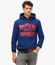 Superdry Herren Mountain Regenbogen Hoodie Marineblau - Größe: Xxl