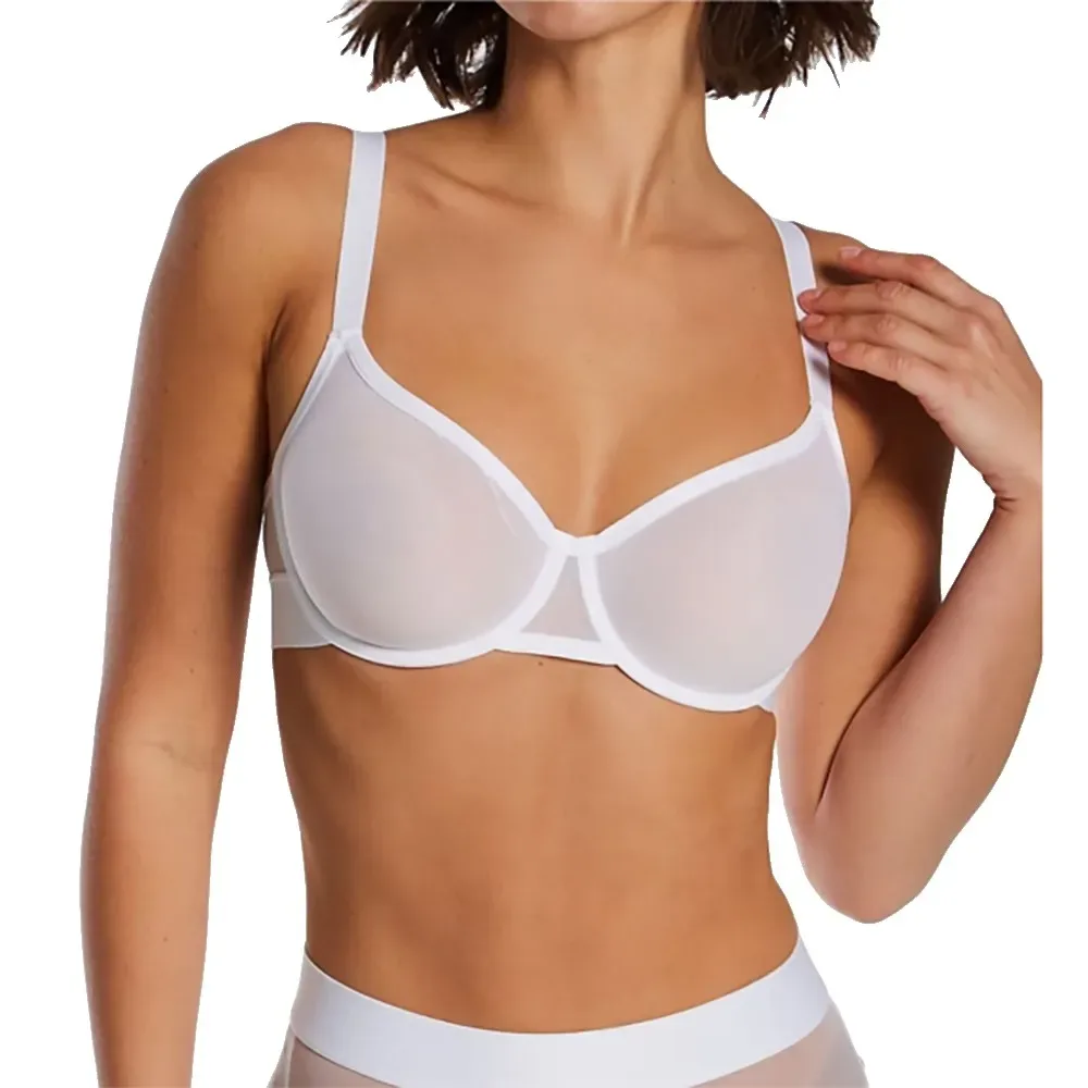 Reggiseno Sheers Unlined Demi White 32 - DKNY - FashionsVida