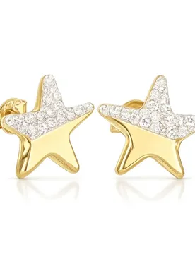Orecchini Stella Oro Giallo 18 kt GL102528