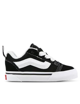 Knu Skool Baby Shoes - Black - Size 4 - Leather - Black - Size: 4 - Vans - FashionsVida