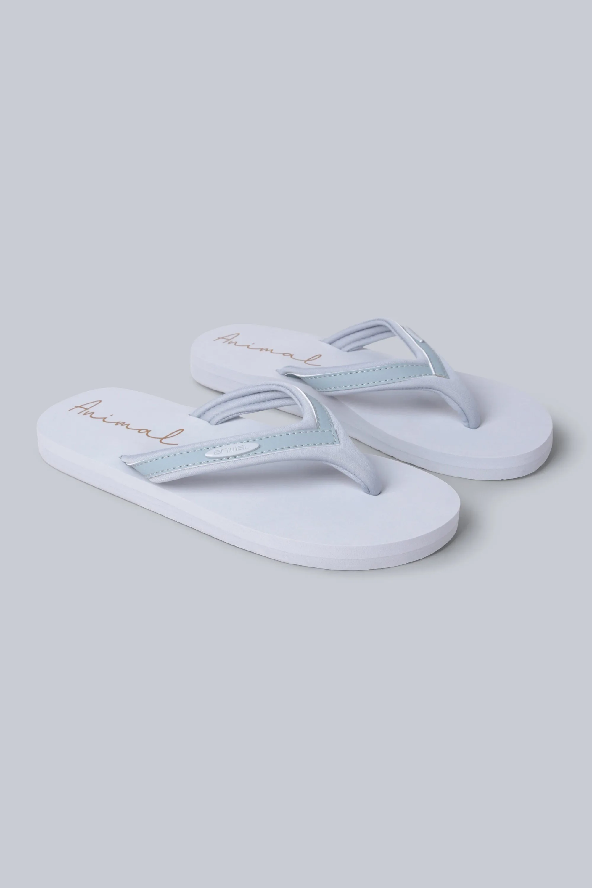 Swish Womens Flip-Flops - Grey - Grey - Size: 6 - Animal - FashionsVida