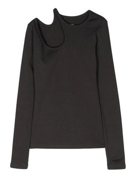 Low Classic T-shirt con foro curvo