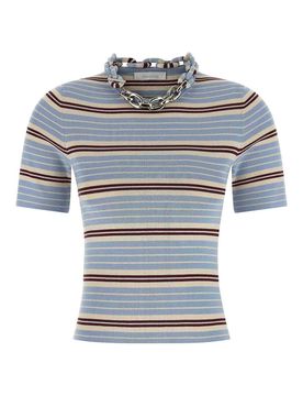 Rabanne T-shirt con catena