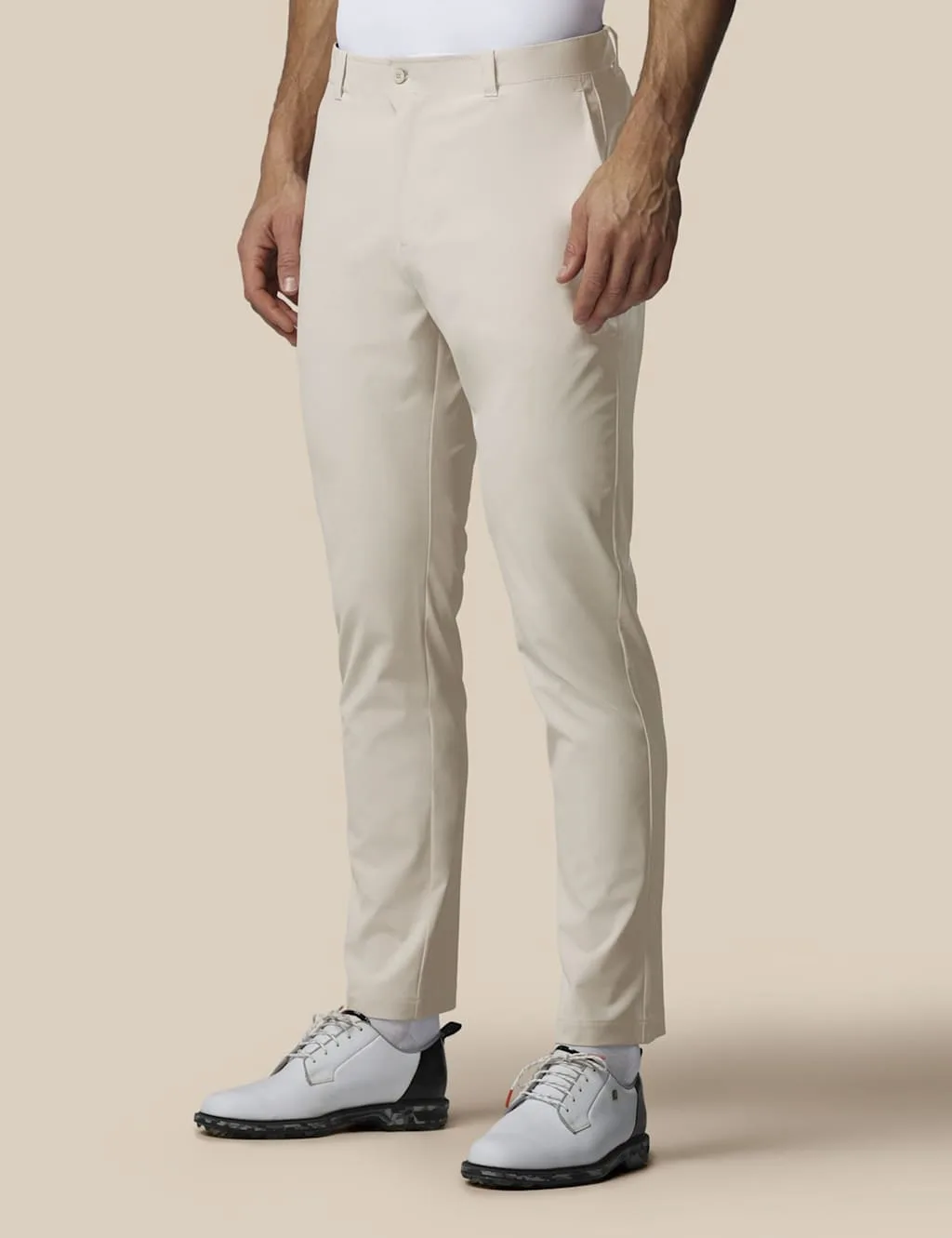 Slim Fit Lightweight Golf Trousers Beige male - Castore - FashionsVida