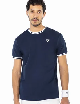 Team Stretch Short Sleeve T-shirt Marine S - Tecnifibre - FashionsVida