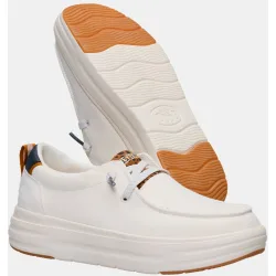 Zapatos de cordones de mujer en tejido