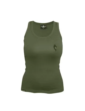 Tollwut-Tanktop für Damen Motiv Squad Soldaten-Oberteil grün - female - TOLLWUT - KF - FashionsVida