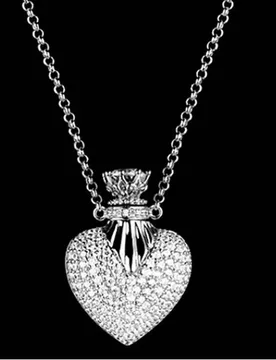 HIBRIDE Fashion Romantic Design Cubic Zirconia Pave Heart Women Necklace Pendants Black Gun Plated Pendant Gifts N-294 - Aliexpress - FashionsVida