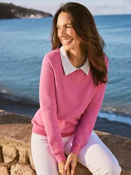 Pullover Himbeer-Sorbet - Himbeere - female - Size: 38