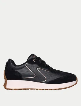 Gusto Lace Up Trainers Black Mix female - Skechers - FashionsVida