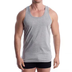 Mens Sleeveless Bamboo Undershirt Q1001 - Grey - Size 2xl